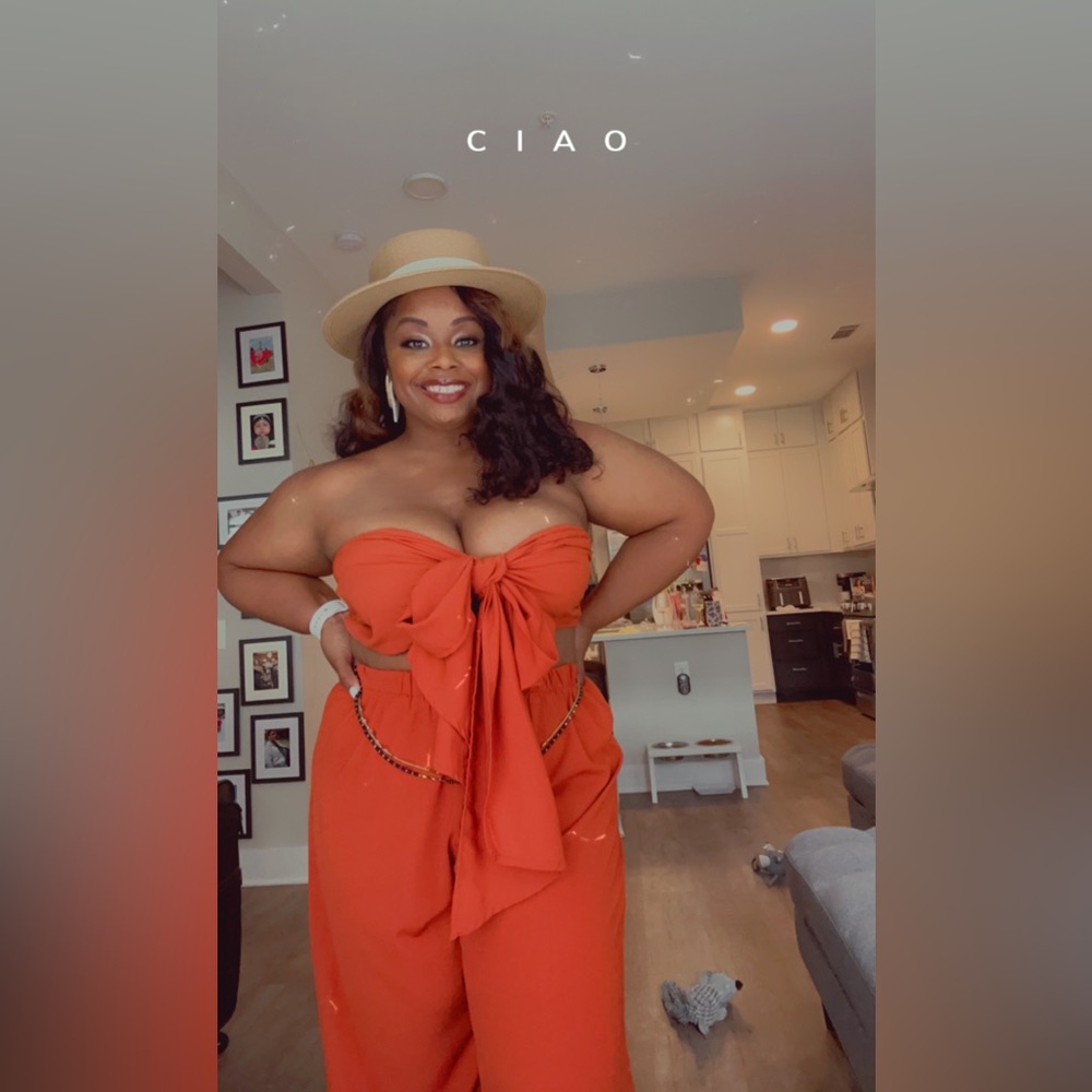 Orange 2 Piece Set